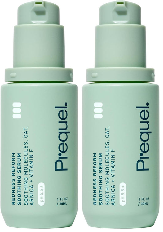 Prequel Skin Redness Reform, Calming Serum for Face. Advanced Clinical Optical Corrector for Redness and Discomfort. Soothing Face Serum with Oat Extract for Sensitive Skin. 1oz Pump (Pack of 2)