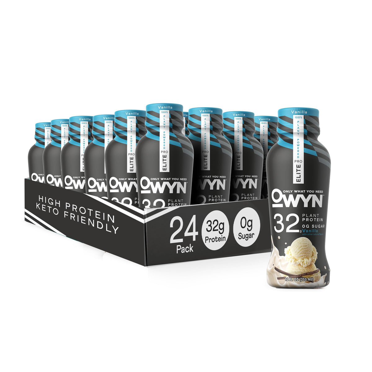 OWYN Only What You Need Dark Chocolate Flavored 20g Protein Shake, 12 Ct