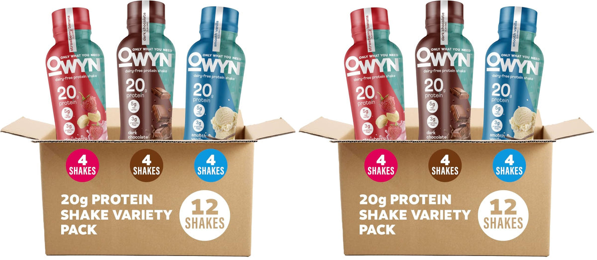 OWYN Only What You Need Dark Chocolate Flavored 20g Protein Shake, 12 Ct