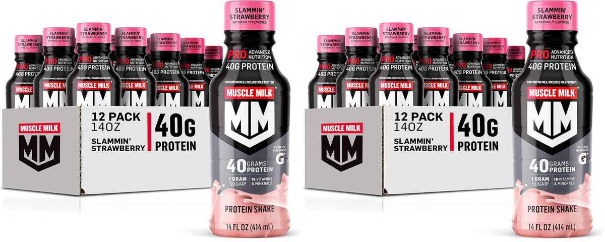 Muscle Milk Pro Series Protein Shake, Chocolate Peanut Butter, 40g Protein, 14 Fl Oz (Pack of 12)