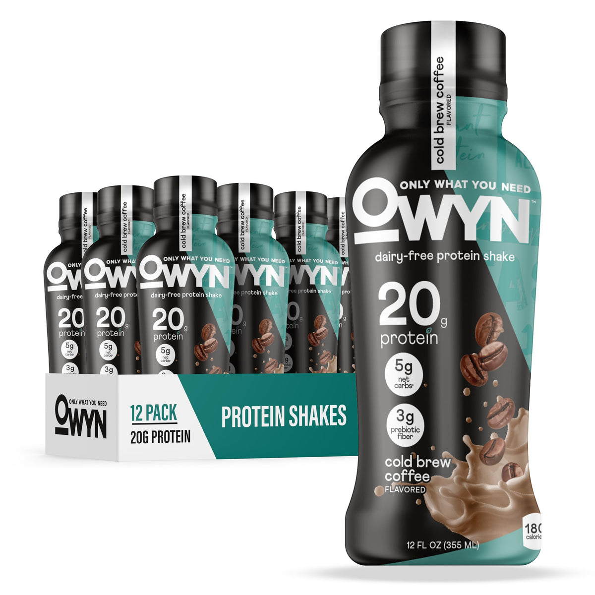 OWYN Only What You Need Dark Chocolate Flavored 20g Protein Shake, 12 Ct