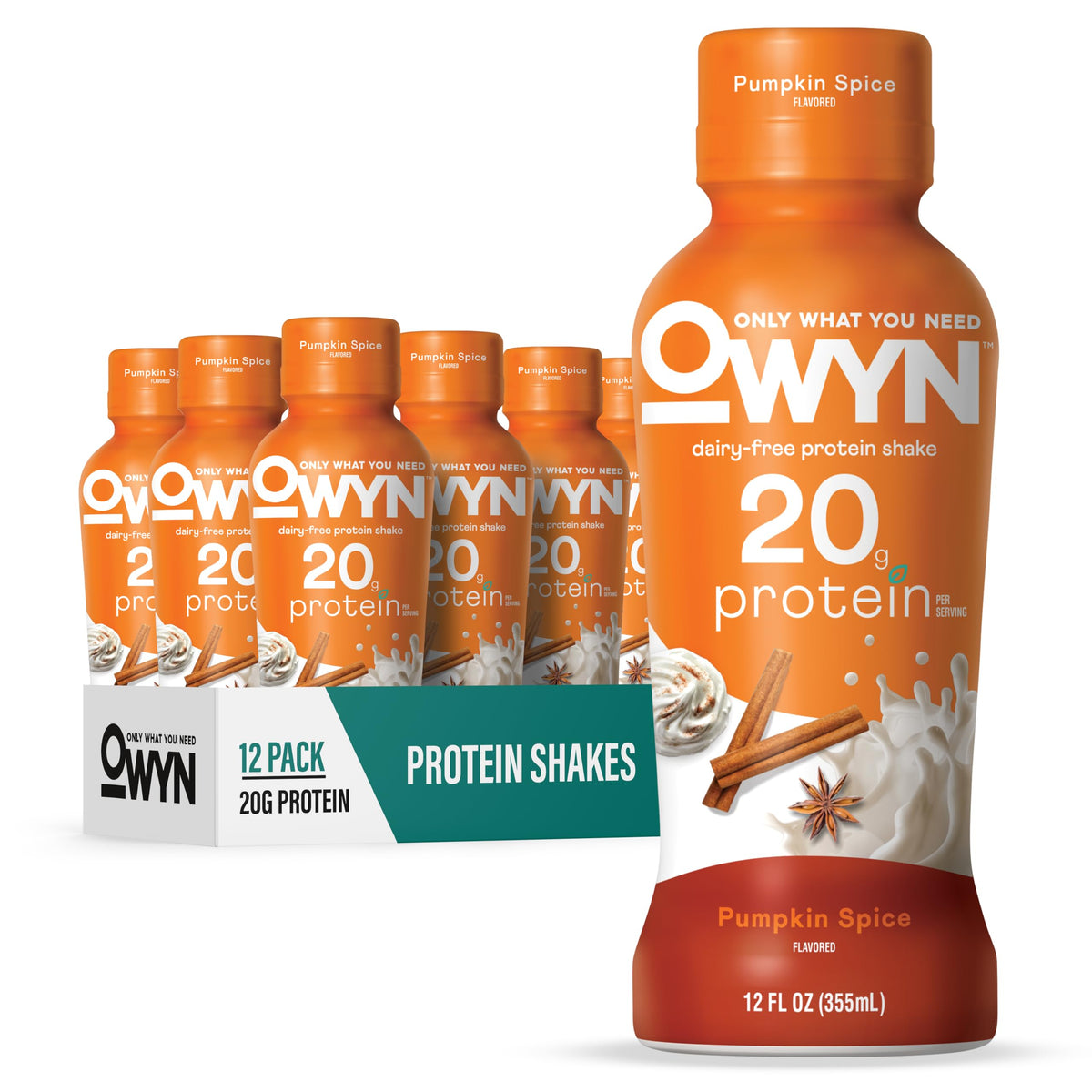OWYN Only What You Need Dark Chocolate Flavored 20g Protein Shake, 12 Ct